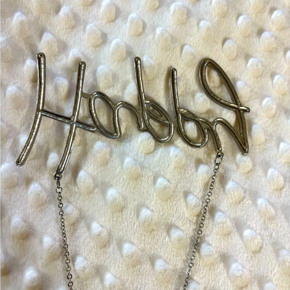 WhimsiGoth Vintage 90s Silver Script 